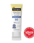 Neutrogena Sheer Zinc Oxide Dry-Touch Mineral Sunscreen Lotion, Broad Spectrum SPF 50 UVA/UVB Protection, Water-Resistant, Hypoallergenic and Non-Greasy, Paraben-Free, 3 fl. oz, Pack of 3