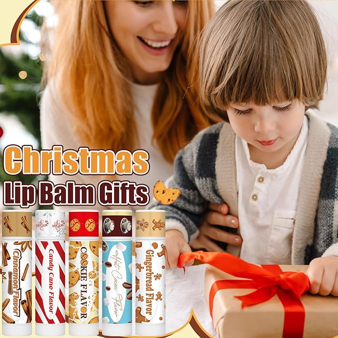50 Pcs Christmas Lip Balms Gifts Colleagues