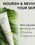 Cabbage 74 Calming Cream - Lightweight Watery-Type Moisturizer with CICA, Sucralfate, Hyaluronic Acid, Helps Instantly Calm, & Hydrate the Skin 1.69 fl. oz.