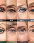 PrimeEyes Glide Eyeliner for Mature Women – Waterproof, Long-Stay and Mess-Proof – Gel Creme Texture, Discreet Sharpener and Effective Smudger (Copper Metallic)
