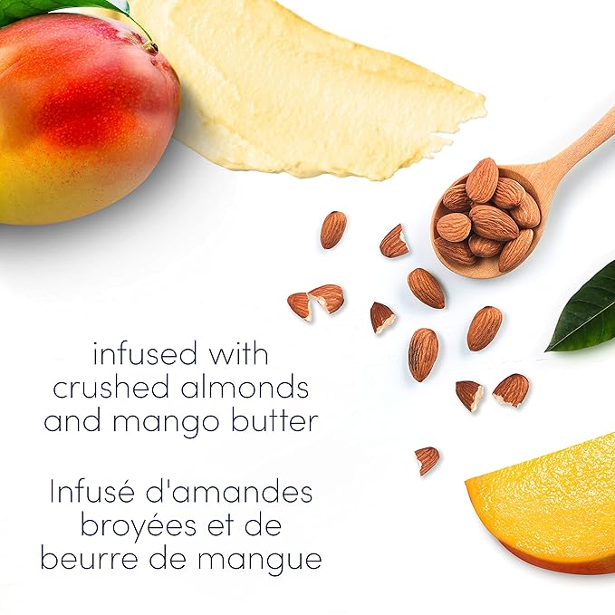 Dove Exfoliating Body Polish Body Scrub Crushed Almond and Mango Butter 4 Count Exfoliating Scrub for Dry Skin Gently Exfoliates to Reveal Healthy Skin 10.5 oz