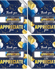 15 Pack Thank You Lip Balm Gifts Bulk, Blue Gold Moisturizing Nourishing Lip Balm Gifts, Appreciation Party Favor for Women Man Coworker Employee We Appreciate You Baby Shower Birthday Party Supplies