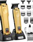 Fagaci Professional Hair Clippers for Men with Superior Precision, Brushless Motor Barber Clippers and Trimmers Set, 5X Longer Sharpness Hair Cutting Kit, Mens Haircut Cordless Clipper for Barber