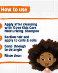 Dove Shampoo and Conditioner Set - Love Collection, Curly , Kids, Wavy Hair Products 17.5 Oz (2 Piece Set)