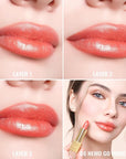 Oulac Coral Pink Lipstick for Women with Metallic 3D Shine Lightweight Hydrating Formula, High Impact Lip Color, Vegan Beauty, Full Coverage Lip Makeup, Christmas Gifts for Women, Nemo Go Home(06)