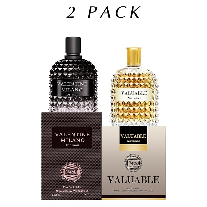 Hybrid & Company Mens 2 Pcs Distinctive Eau De Perfum Vaporisateur Natural Spray