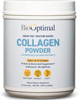 BioOptimal Collagen Peptides Powder - Grass-Fed, Pasture-Raised Hydrolyzed Protein Supplement for Skin, Hair, & Nails - Non-GMO, Zero Sugar Daily Supplement for Men & Women (45 Servings)