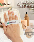 Waritex Egyptian Loofah Rectangular Body Scrubbers with Hand Strap, Exfoliating Bath Pads Made from Natural Egyptian Loofah Fibers, Gentle Deep Cleansing for Men and Women in Shower 2 Count (1 Pack)