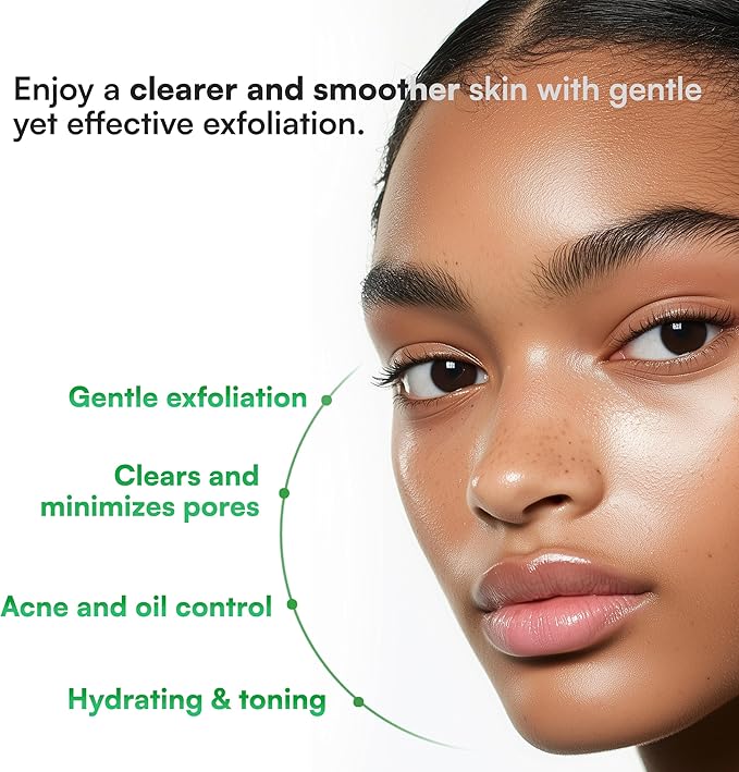 Face Republic AHA/BHA Toner 160ml 5.41 fl oz | Clarifying, Refining, Hydrating | Pore Care, Gentle Exfoliation | AHA BHA PHA LHA | for Oily, Sensitive Skin | Alcohol-Free | Vegan Korean Skincare