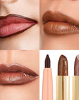 Oulac Lipstick & Lipliner Set 3PCS High Impact Lipcolor with Moisturizing Formula, Vegan Beauty, Full-Coverage Lip Color, Gift Lipstick for Women, 03+08+24