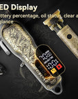 Professional Hair Clippers and Trimmers Set for Men, Cordless Rechargeable Electric Hair Clippers for Hair Cutting, Haircut Clipper for Barber, Men's Gifts for Husband, Barbers, Father