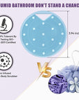 Lymphatic Drainage Silicone Body Scrubber for Shower - Exfoliating Silicone Loofah with Zinc Infused and Stiff Massage Nodes，for Improving Skin Health and Reduces Acne -Azure