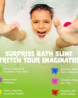 Bubble Bombs for Kids with Surprise Bath Slime Inside (6 Pack) - Colorful Sensory Toys Inside for Boys & Girls – Fizzes, Foams & Bubbles, Fruity Scents, Made in USA by Two Sisters