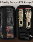 Suttik Professional Barber Hair Clippers and Trimmers Set, Cordless Barber Kit Hair Cutting Kit with Travel Case Barber Clippers Set Professioal Mens Grooming Kit