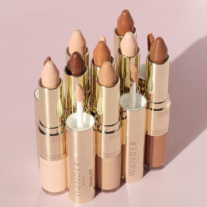 Wander Beauty Dualist Matte and Illuminating Concealer Makeup 0.28 fl oz