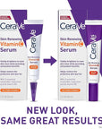 CeraVe Vitamin C Serum with Hyaluronic Acid, Skin Brightening Serum for Face with 10% Pure Vitamin C, Fragrance Free, 1 Fl. Oz