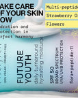 Pacifica Peptide Face Moisturizer Future Youth Daily Turnaround Hydrating, SPF 50 Broad Spectrum, UVA/UVB Sun Protection, Sunscreen, Face Moisturizer, Anti-Aging, Vegan, 1.7 fl oz (1 Count)