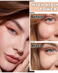 AWCCXMYM Flawless AirBrush Foundation High Coverage Foundation Smooth Creamy Matte Spray Foundation Makeup Kit For Mature Skin With Natural Nude Finish #Natural/Warm Porcelain