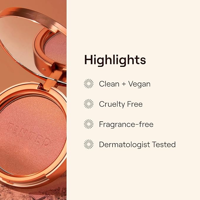 Live Tinted Huebeam Gradient Blushing Bronzer - Lightweight, Highly-Pigmented, Buildable & Blendable - Sunkissed, Glowy, Even Toned Skin Face Blush and Bronzer - Namib Nightfall
