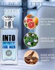 Hybrid & Company Mens 2 Pcs Courageous Into Infinity Eau De Perfum Vaporisateur Natural Spray