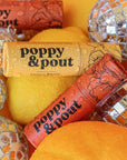Poppy & Pout Lemon Bloom Jumbo Lip Balm | All Natural Lip Balms & Moisturizers | Hydrates with Beeswax, Vitamin E, Organic Coconut Oil | Cruelty-Free | Lip Balm in Recyclable Cardboard Tube