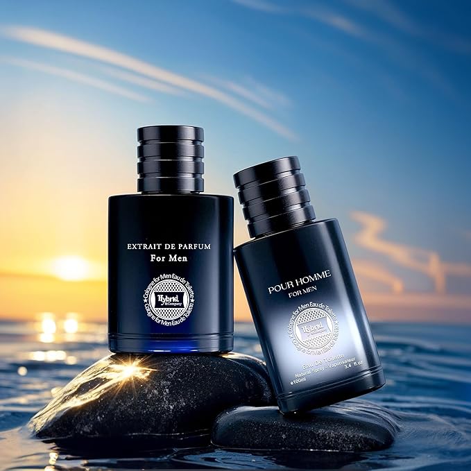 Hybrid & Company Mens 2 Pcs Crisp Eau De Toilette Vaporisateur Natural Spray