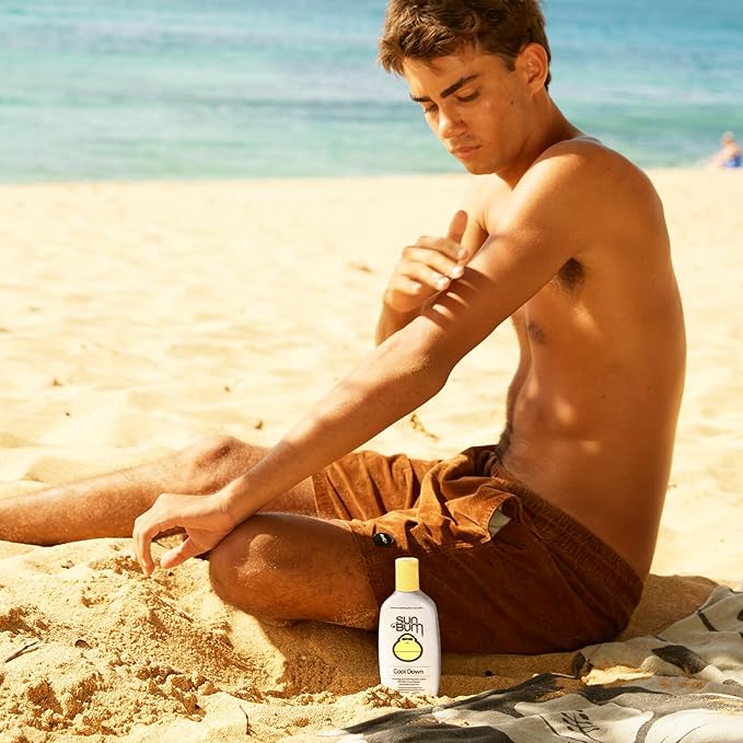 Sun Bum Cool Down Aloe Vera Lotion - Vegan After Sun Care with Cocoa Butter to Soothe and Hydrate Sunburn - 8 oz