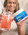 Nello Supercalm Powdered Drink Mix Tub, Cortisol Reducer* and Sleep Aid Supplement, L Theanine, Ksm-66 Ashwagandha, Magnesium Glycinate, Vitamin D 3, No Sugar, Non GMO, 30 Ct, Cherry Limeade