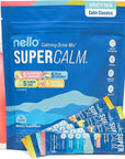 Nello Supercalm Powdered Drink Mix, Cortisol Reducer* and Sleep Aid Supplement, L Theanine, Ksm-66 Ashwagandha, Magnesium Glycinate, Vitamin D 3, No Sugar, Non GMO, On The Go, 20 Ct, Variety Pack