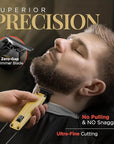 Fagaci Professional Hair Clippers for Men with Superior Precision, Brushless Motor Barber Clippers and Trimmers Set, 5X Longer Sharpness Hair Cutting Kit, Mens Haircut Cordless Clipper for Barber