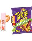 MAYBELLINE Lifter Plump Lip Gloss and Takis Chips, Chili Pepper Lip & Chip Combo, Fun Hot Bundle Includes 1 Lip Plumper in Hot Honey and 1 Bag of Takis Fuego Chips