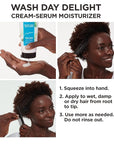 Carol's Daughter Wash Day Delight Cream Serum Hair Moisturizer for Curly Hair, Anti-Frizz, Made with Aloe and Glycerin, 6.8 fl oz