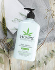 HEMPZ Triple Moisture Body Moisturizer, 17 Oz – Hydrating Lotion Rich with Minerals, Vitamin C, & Hempseed Oil to Nourish & Repair Extremely Dry or Sensitive Skin for Body
