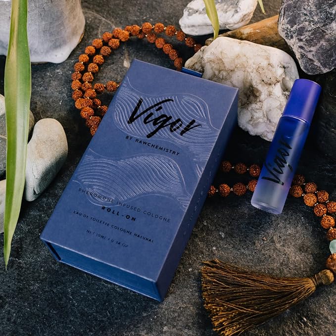 RawChemistry Vigor Pheromone Infused Cologne for Men Roll-On I Men's Cologne with Pheromones I Fragrances for Men