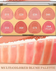 DAGEDA 8 Colors Blush Palette Makeup, Natural Face
