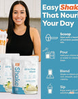 310 Nutrition All-In-One Meal Replacement Shake Powder - Plant-Based Protein Smoothie Blend w/High Fiber, Probiotics & Adaptogens - Low Carb, Vegan, Keto & Paleo Friendly - Vanilla Creme - 14 Srv