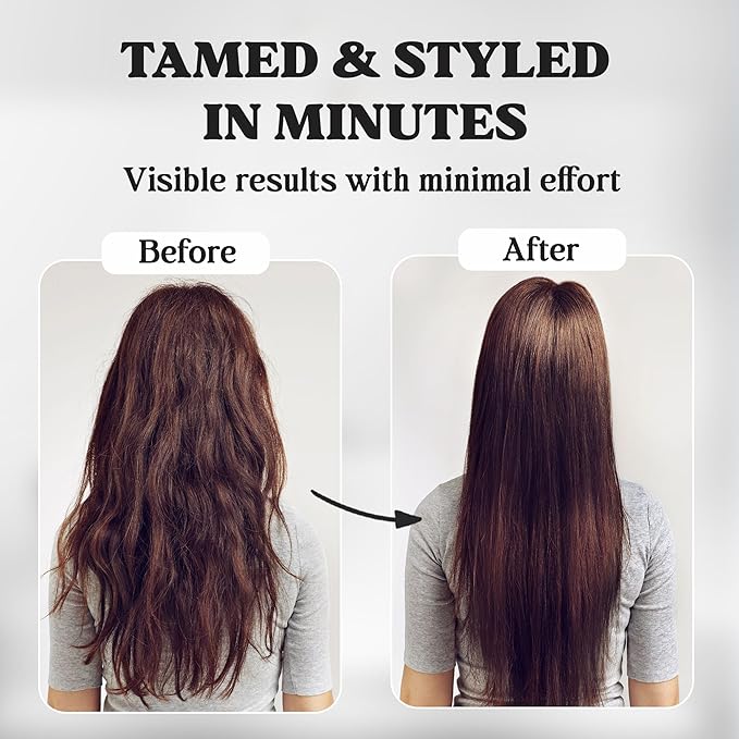 Herstyler Hair Straightening Comb - Straightener Comb for Flat Iron - Makes Styling Easy - Get Straight Hair in Minutes (Purple)