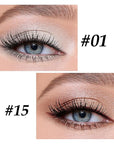Boobeen Eyeshadow Pencil Crayon Waterproof Stick Shimmer Cream Pen - Create Glitter Eye Makeup, Easy to Use (01#+15#)