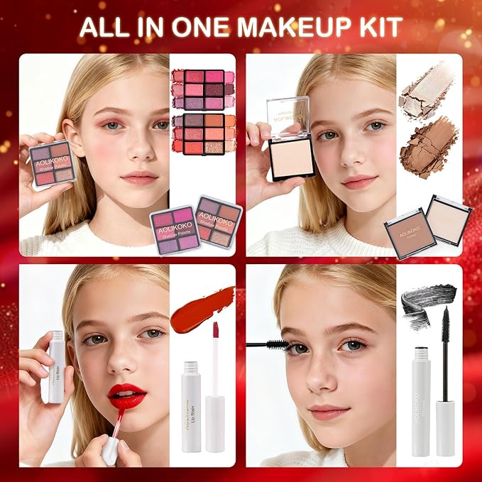 Makeup Advent Calendar 2025 for Women & Teen Girls, Xmas Countdown Calendar, 24 Days Christmas Gift Sets Full Makeup Kit Gift