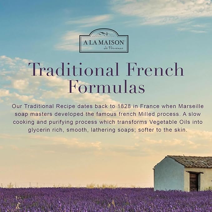 A LA MAISON Rosemary Mint Liquid Soap Bottles Moisturizing Natural Hand Wash Soap, Triple French Milled, Gentle To Hands, 33.8 Fl Oz