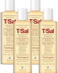 Neutrogena T/Sal Therapeutic Shampoo for Scalp Build-Up Control with Salicylic Acid, Scalp Treatment for Dandruff, Scalp Psoriasis & Seborrheic Dermatitis Relief, 4.5 fl. oz (Pack of 4)