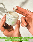Aveeno Positively Radiant Moisturizing Face & Neck Night Cream with Tone Correcting Soy & Niacinamide, Night Cream Targets Dull Skin & Evens Skin Tone & Texture, Hypoallergenic, 1.7 oz