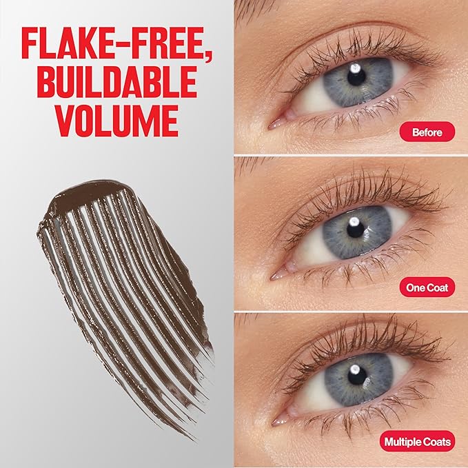 Revlon ColorStay Full Time Mascara, Volumizing Eye Makeup, 24 Hour Wear, Smudge-Proof, Non-Clumping and Flake-Free Formula, 403 Natural Brown