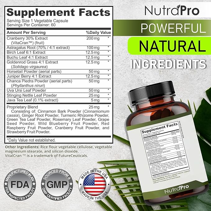 Kidney Cleanse Detox & Repair and Bladder Support- Kidney Support Supplement for Kidney Restore With Chanca Piedra,Cranberry, Juniper Berries for Kidney Detox and Bladder Health.60 Day Supply