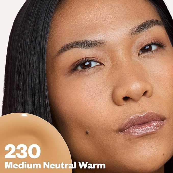 Kosas Revealer Skin-Improving Foundation with SPF 25 Protection - Hydrate, Brighten, Soothe, Plump, Protect Skin - Smoothing Texture, Natural Finish and Clean Formula - Medium Neutral Warm 230