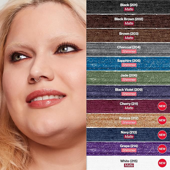 REVLON ColorStay Pencil Waterproof Eyeliner, Smudge-Proof, Eye Makeup with Built-In Sharpener, 211 Cherry, 0.01 oz