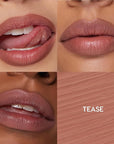 ColourPop So Juicy Plumping Lip Liner with Peptides - Long Lasting Lip Liner for Visibly Plumped & Shaped Lips - Enriched with Smoothing Ceramides & Peppermint - Tease (0.01 oz)