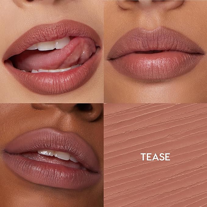 ColourPop So Juicy Plumping Lip Liner with Peptides - Long Lasting Lip Liner for Visibly Plumped & Shaped Lips - Enriched with Smoothing Ceramides & Peppermint - Tease (0.01 oz)