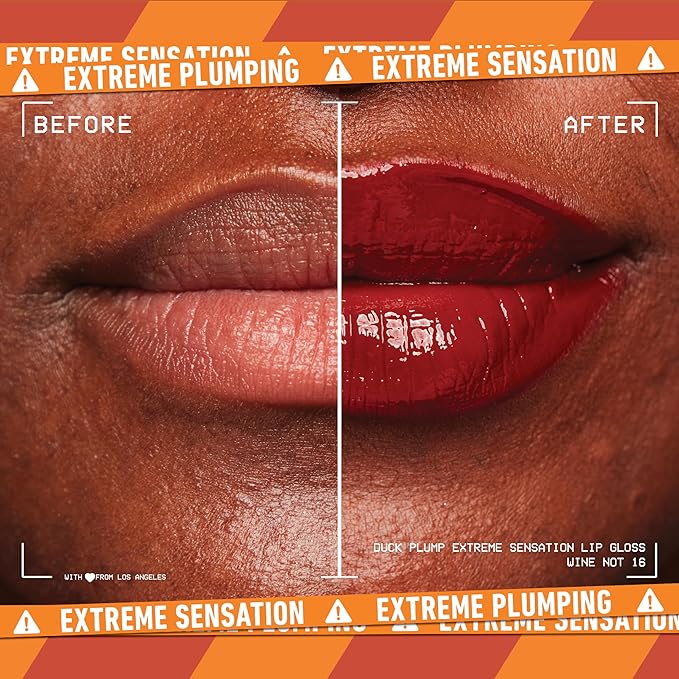 NYX PROFESSIONAL MAKEUP Duck Plump High Pigment Plumping Lip Gloss with Spicy Ginger, Vegan Lip Makeup - Wine Not ( Reddish Brown)