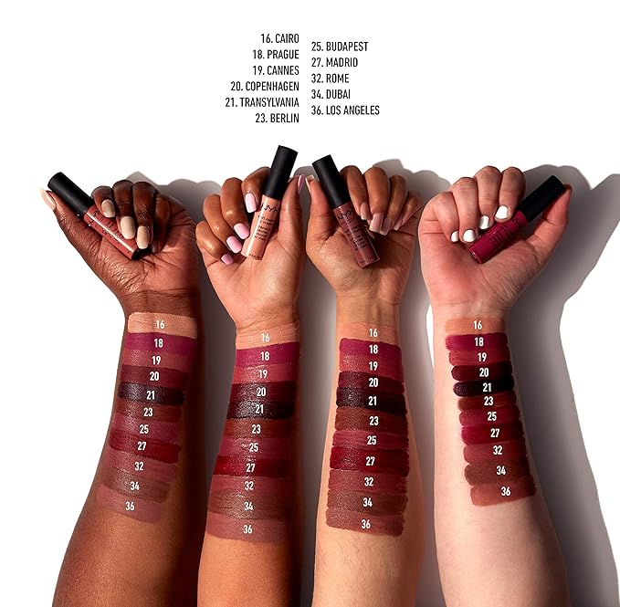 NYX PROFESSIONAL MAKEUP Soft Matte Lip Cream, Lightweight Liquid Lipstick - Berlin (Medium Warm Brown)